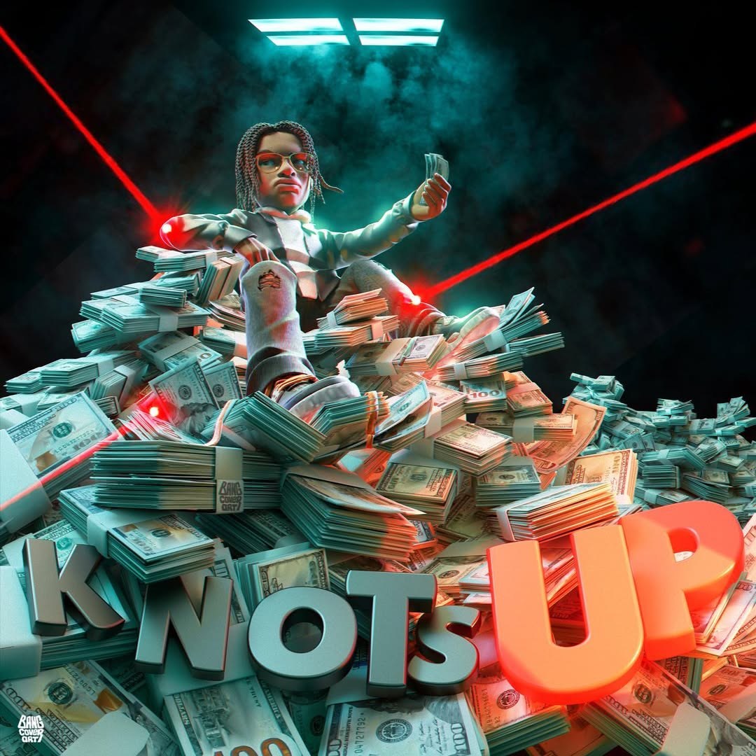 3D album cover art with a custom modelled character &mdash; example 6