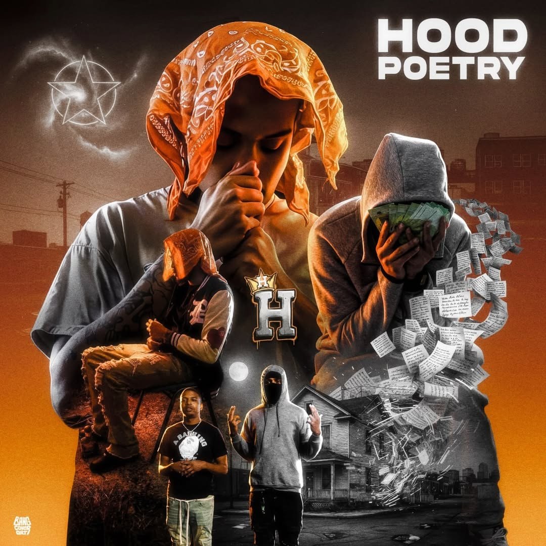 Digital realistic album cover art built from an artist's photo &mdash; example 2
