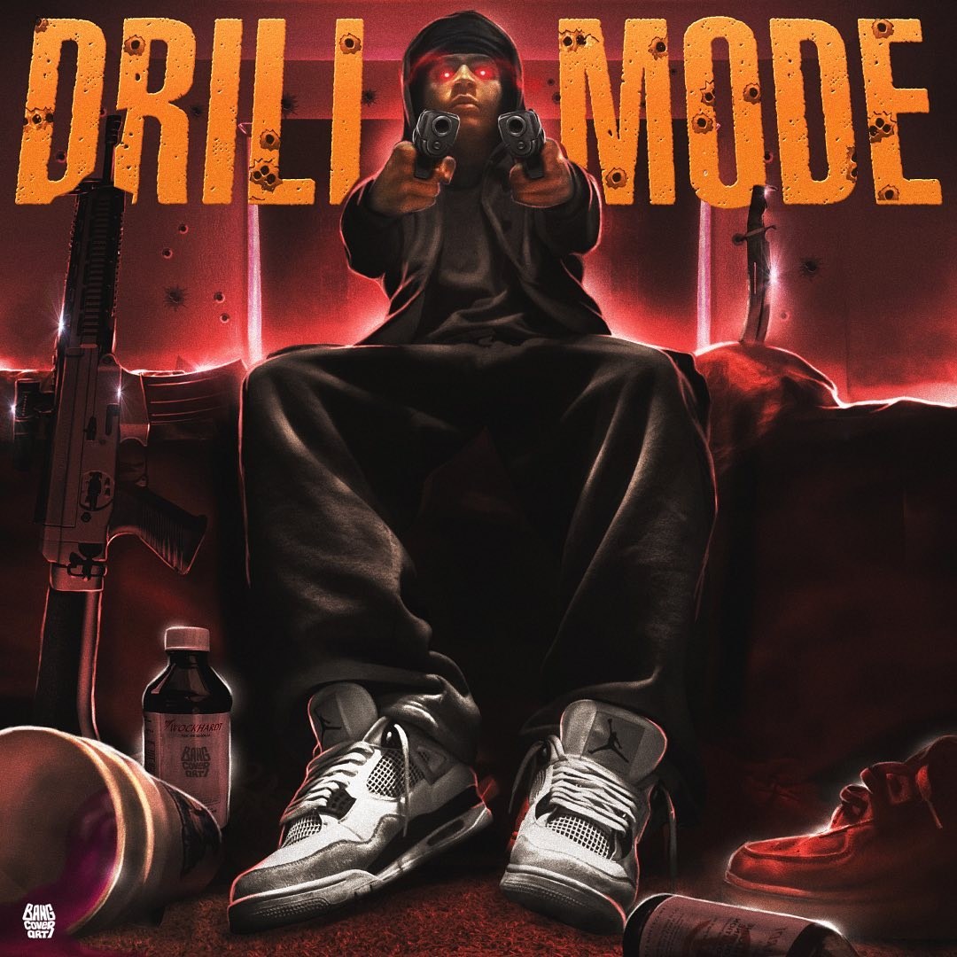 Digital realistic album cover art built from an artist's photo &mdash; example 8